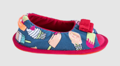 Pantuflas Frambuesa ♥ Azul - comprar online