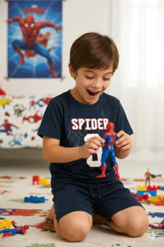 Pijama Spider ♥ Azul en internet