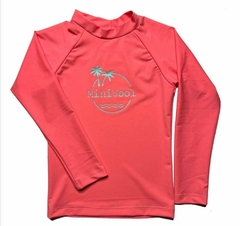 Remera UV manga 3/4 ♥ Coral / Peach en internet