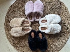 Pantuflas peluche ♥ Negro - Oh lalá lencería