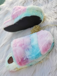 Pantuflas peluche ♥ Multicolor - comprar online