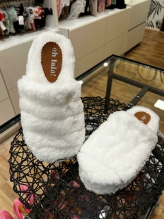 Pantuflas peluche ♥ Blanco