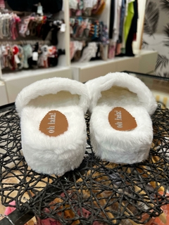 Pantuflas peluche ♥ Blanco en internet