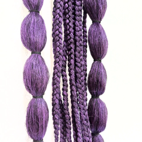 Imagem do 10 Trancinhas Para Cabelo, Trança, Bubble - Trança Bolha kit com 10 peças aplicável por xuxinha