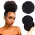 Aplique Sintético Afro Puff - Coque crespo black power com ganchos internos e amarração em elástico. Fácil aplicação