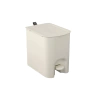 Lixeira borboleta com pedal 12 litros bege