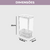 Organizador transparente para temperos frescos Dry com capacidade de 2,3 litros, dimensões 22 cm de altura, 14,8 cm de largura e 10 cm de profundidade