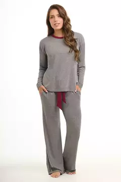 Pijama buzo y palazzo-confy- Woman By Promesse (WO15291I25) - comprar online