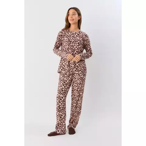 Pijama Remera ML Leopard Moon-Sweet Victorian (657-25) - comprar online