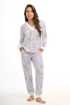 Pijama remera y babucha-Softy Leopard- Womann By Promesse (WO15288I25) - comprar online