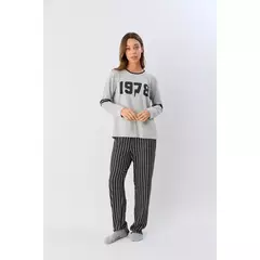 Pijama Remera ML Numbers-Swet Victorian (655-25) - comprar online