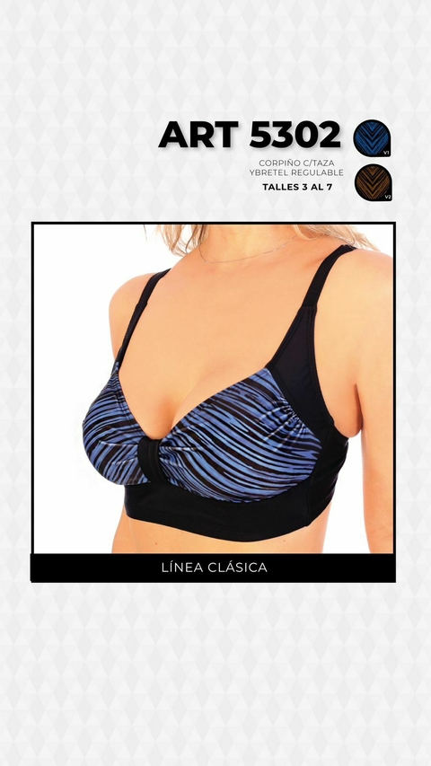 Corpiño Estampado Con Taza-Gabey (5302)