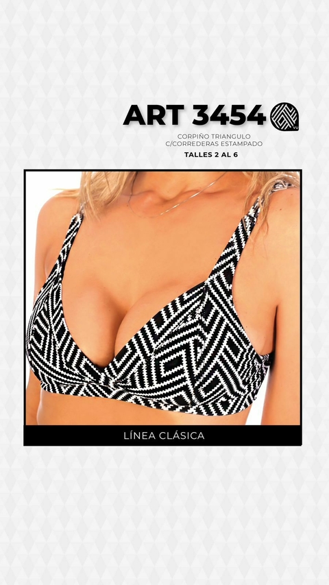 Corpiño Triangulo Estampado Con Corredera-Gabey (3454)