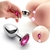 Imagen de Plug Anal Talla M en Acero con Joya Redonda Rosa Intenso