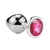Plug Anal Talla M en Acero con Joya Redonda Rosa Intenso - FURI | Sexshop Colombia  Tienda en Linea de Juguetes Sexuales