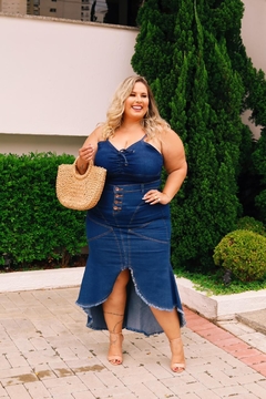 Saia longa Plus size