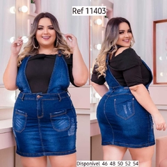 Saia jeans plus - comprar online
