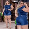 Conjuntos jeans shorts e blusa