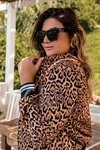 JAQUETA BOMBER PLUS SIZE ANIMAL PRINT BRUNA REGO