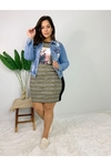 VESTIDO CANELADO PLUS SIZE