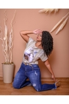 BLUSA APLICAÇÃO FRONTAL PLUS SIZE