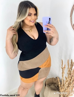 vestido sued