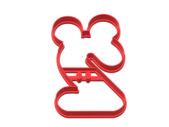 CORTANTE GALLETITA NUMERO 2 DOS OREJAS MICKEY MINNIE 10 ALTO CMS C1738 - comprar online