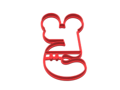 CORTANTE GALLETITA NUMERO 5 CINCO OREJAS MICKEY MINNIE 10 ALTO CMS C1741 - comprar online
