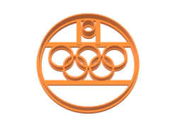 CORTANTE GALLETITA MEDALLA OLIMPICA 8X8 CMS C/PERFORANTE C1718