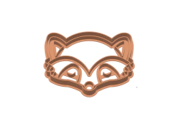 CORTANTE GALLETITA MAPACHE HEAD HAPPY 10X7,5CMS ALTO C1963 en internet