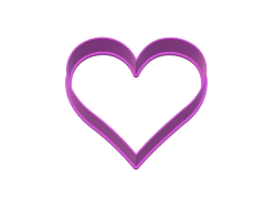 CORTANTE CORAZON 10X12CMS ANCHO X 3CMS ALTO DONNAS C1825
