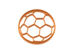 cortante galletita pelota futbol gajos 08 cms C462