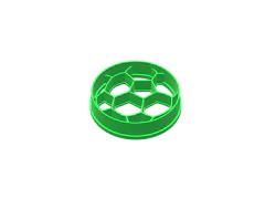 cortante galletita pelota futbol 04 cms cupcakes C1563 - comprar online