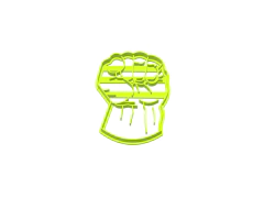 CORTANTE GALLETITA PUÑO HULK 6X5CMS TOPPER C1728 SUPERHEROES