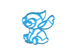 cortante stich 9 x 8,5 cms ancho hawai lilo C861