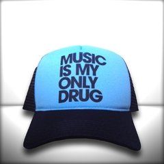 BONÉ MUSIC IS MY ONLY DRUG BLUE - loja online