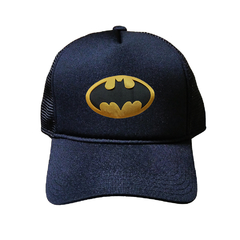 BONÉ HOMEM MORCEGO BATMAN PRETO ABA CURVADA