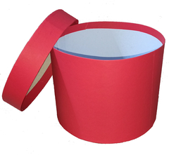 Caixa Cartonada Redonda Vermelho tamanho 20x15 - comprar online