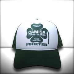 BONÉ CAMISA VERDE E BRANCO