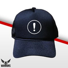 BONÉ EXCLAMAÇÃO ALL BLACK TRUCKER SNAPBACK
