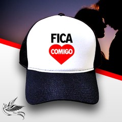BONÉ FICA COMIGO CORACÃO