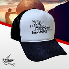 BONÉ REALIZE O ÓBVIO CONQUISTE O IMPOSSÍVEL TRUCKER - comprar online