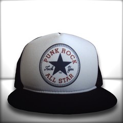 BONÉ PUNK ROCK ALL STAR ABA RETA