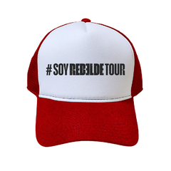 BONÉ SOY REBELDES TOUR BRASIL 2023 VERMELHO