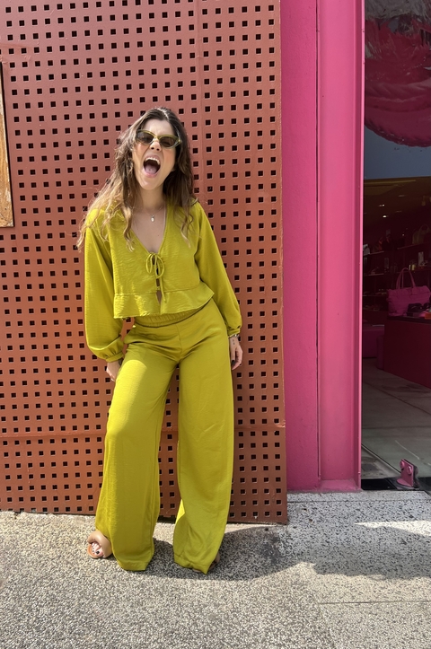 Bata Ana Julia Acetinada - Azeite