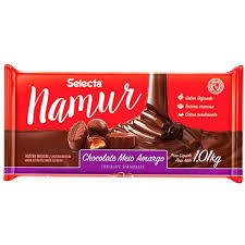 Chocolate Meio Amargo Selecta Namur Barra 1,01kg