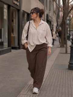 Camisa rayada oversize