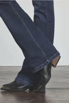 Pantalón jeans semi Oxford elastizado - comprar online