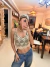 Top Tull bordado Dorado