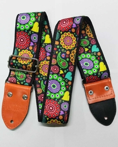 Astro E31or Correa Estampada Guitarra Bajo Puntera Eco Cuero